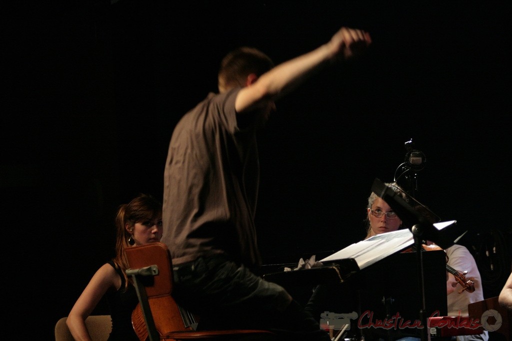 Julien Dubois, direction du Big Band du Conservatoire Jacques Thibaud, section MAA-Jazz. Festival JAZZ360 2011, Cénac. 03/06/2011