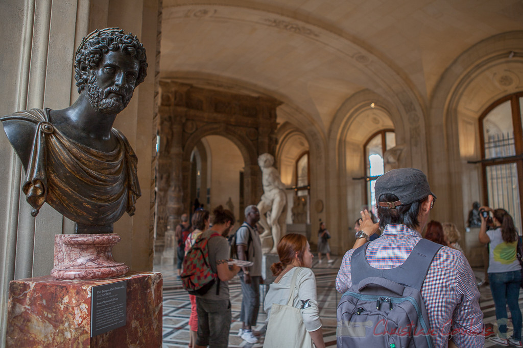 Buste d'Antonin le Pieux, Pier Jacopo Alari Bonacolsi dit l'Antico, Galerie Michel-Ange, Musée du Louvre