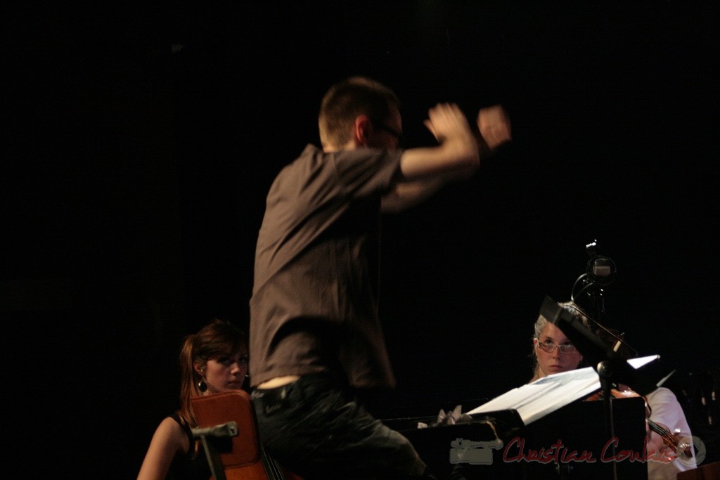 Julien Dubois, direction du Big Band du Conservatoire Jacques Thibaud, section MAA-Jazz. Festival JAZZ360 2011, Cénac. 03/06/2011