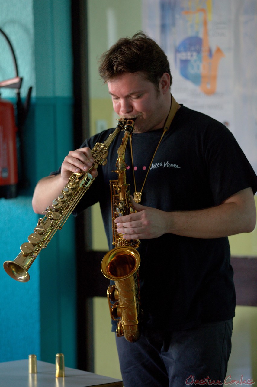 Festival JAZZ360 2014, rencontre musicale avec Baptiste Herbin, Cénac