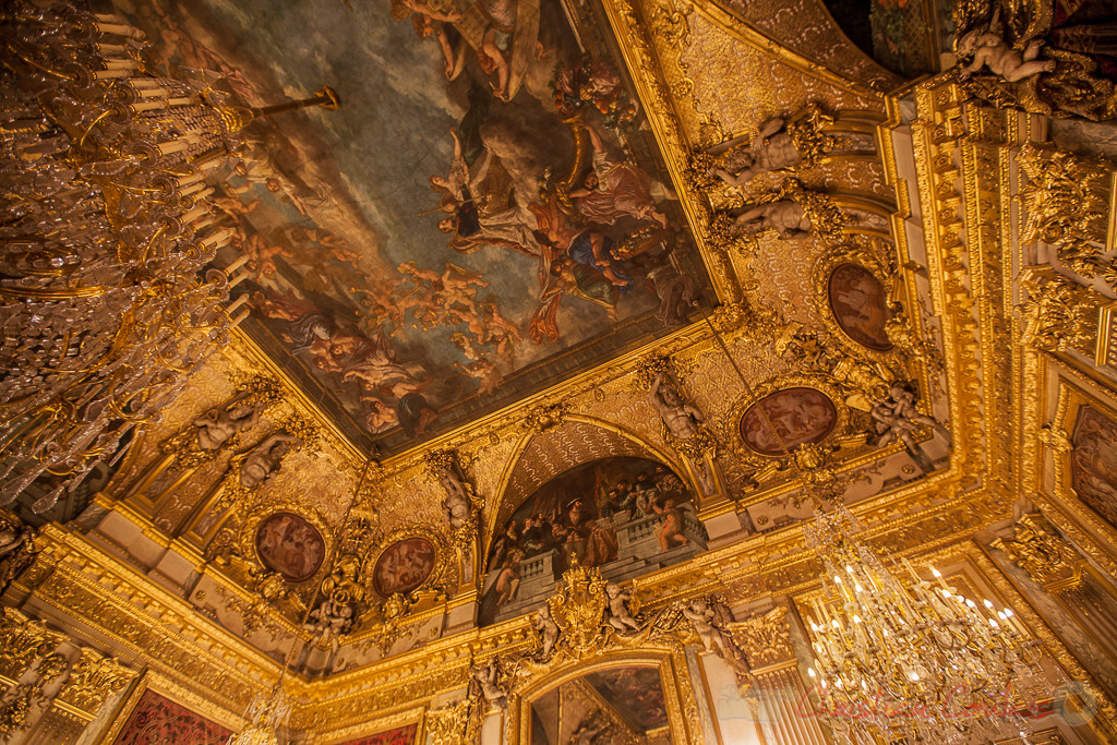 Plafond, la Sagesse et la Force, Charles-Raphaël Maréchal dit Maréchal fils et Louis-Jean-Noël Duveau, Appartements de Napoléon III, Musée du Louvre