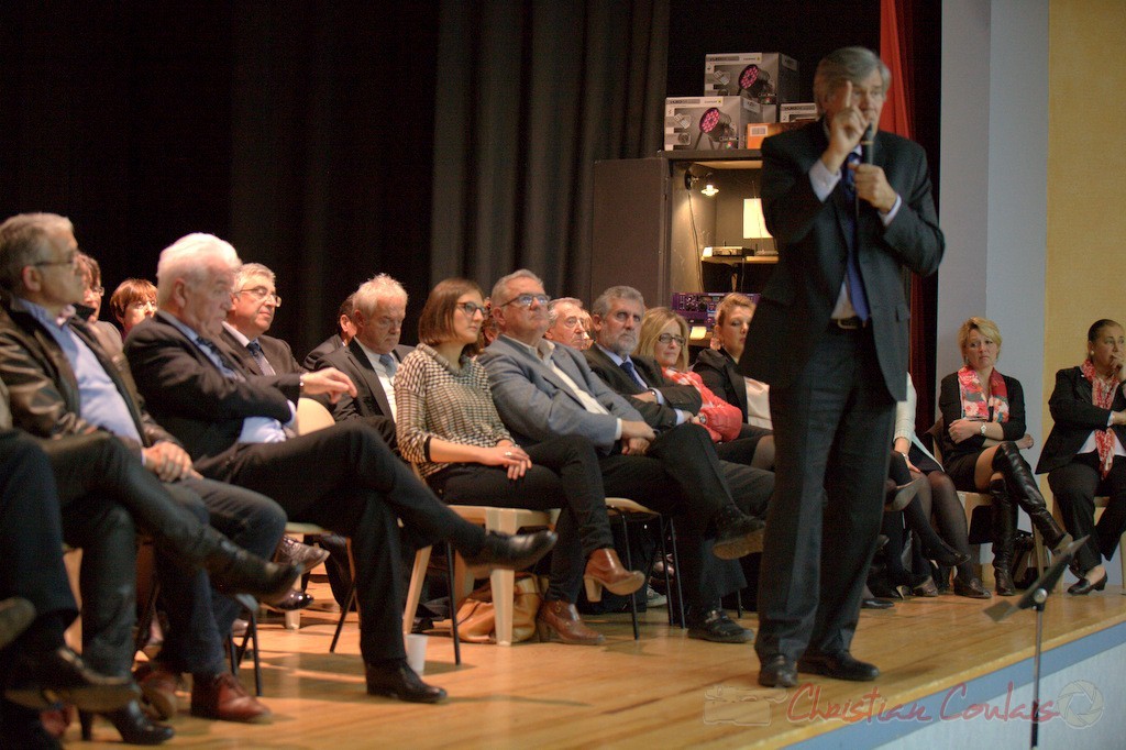 Stéphane le Foll, Ministre de l'Agriculture, de l'Agroalimentaire, et de la Forêt, Porte-parole du gouvernement. Meeting "Majorité départementale" aux élections départementales de la Gironde, Blasimon, 9 mars 2015