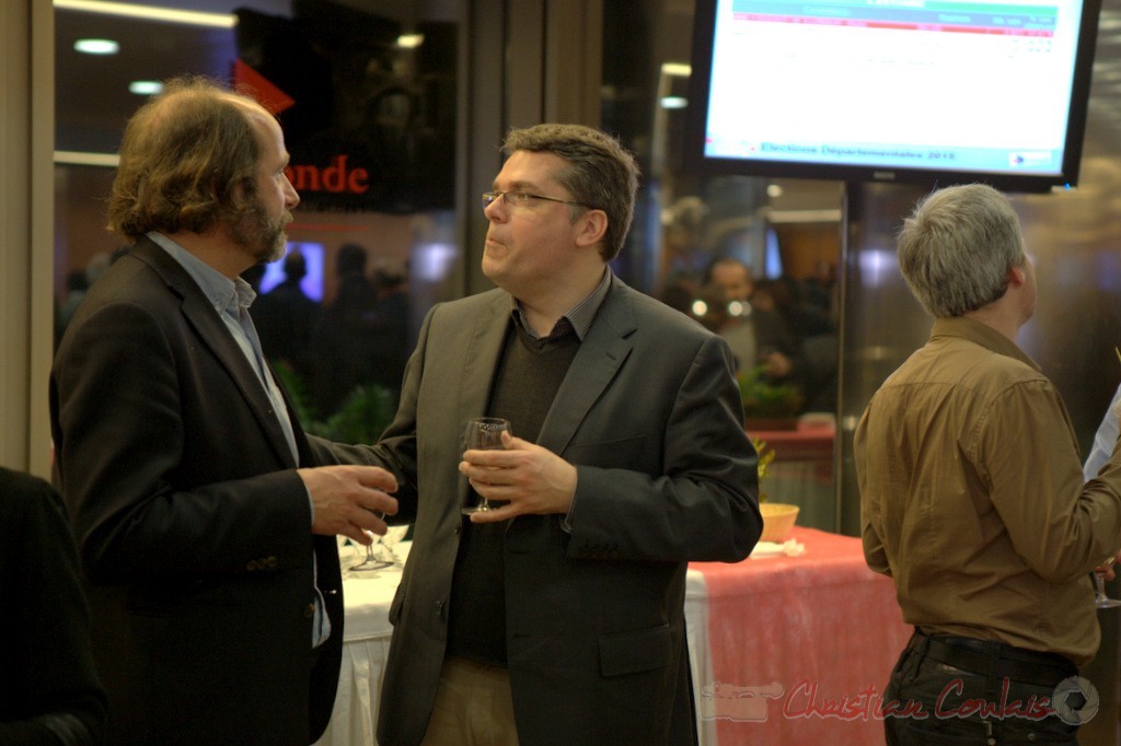 Eric des Garets, Directeur de la Culture et de l'Environnement, Dominique Fédieu, Conseiller départemental Canton Sud Médoc