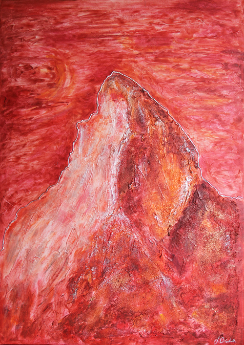 Matterhorn rot 50x70cm