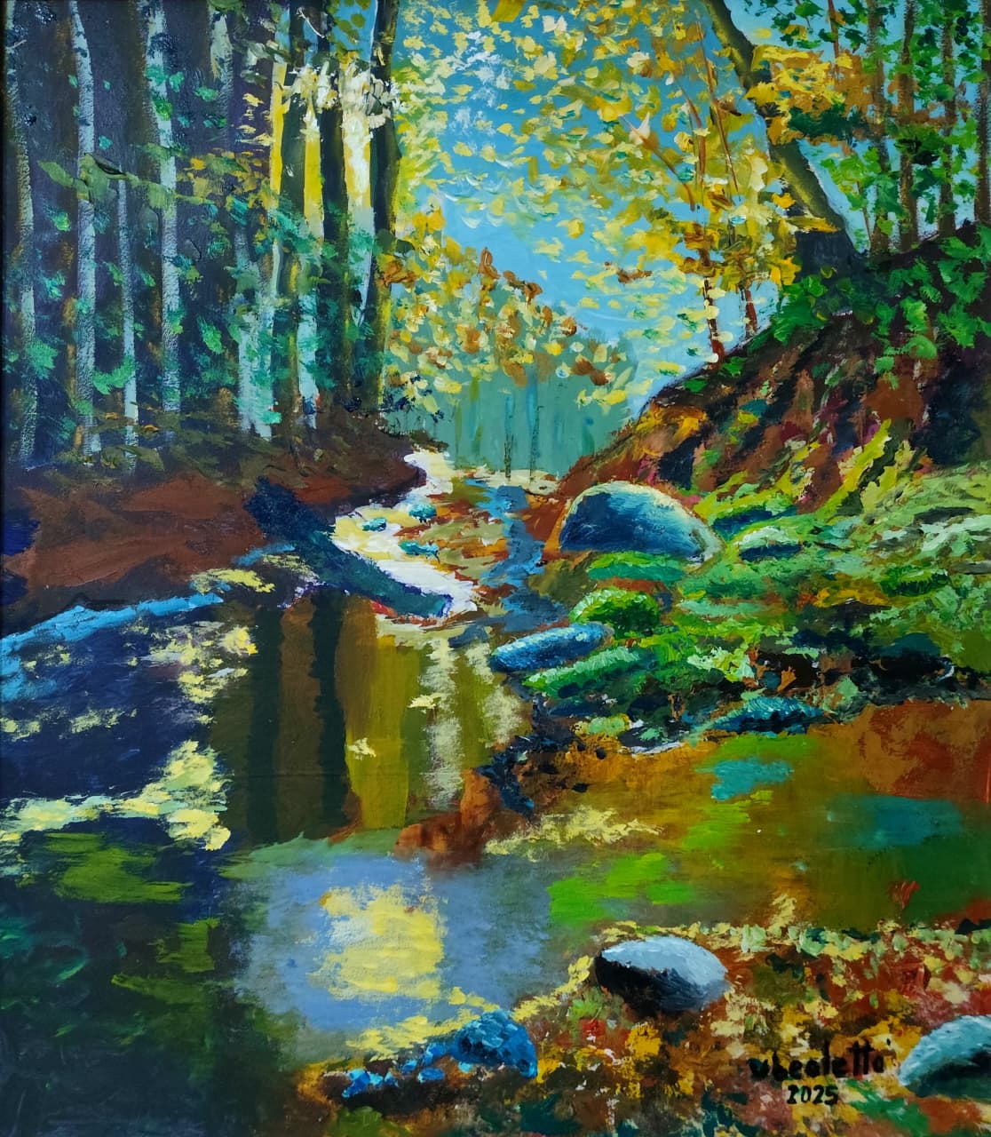 Reflejos - Oleo - 42x45 cm.