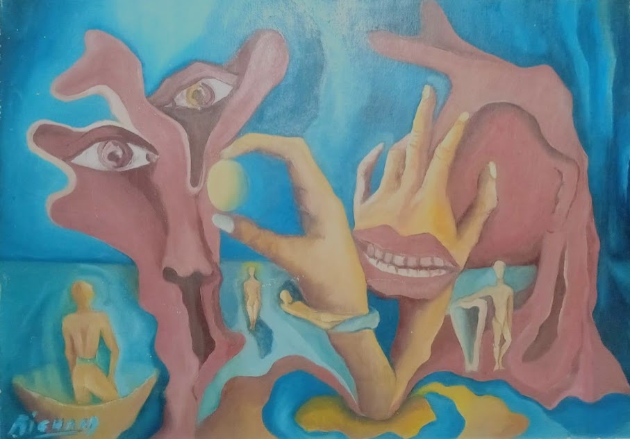 "El Origen" - Oleo - 70x60 cm.