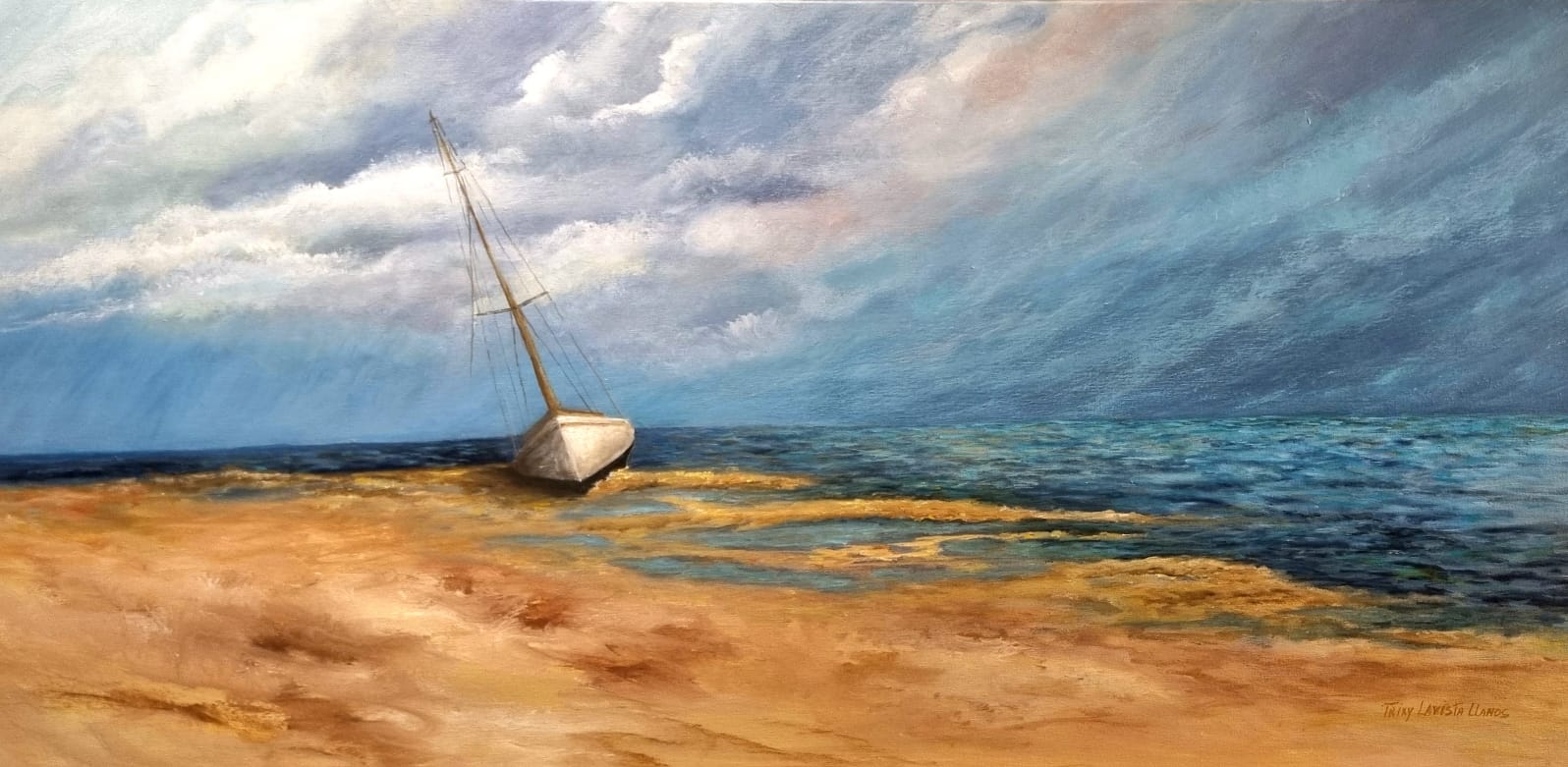 "Viento del Sur" - Acrilico - 120 x 60 cm. 