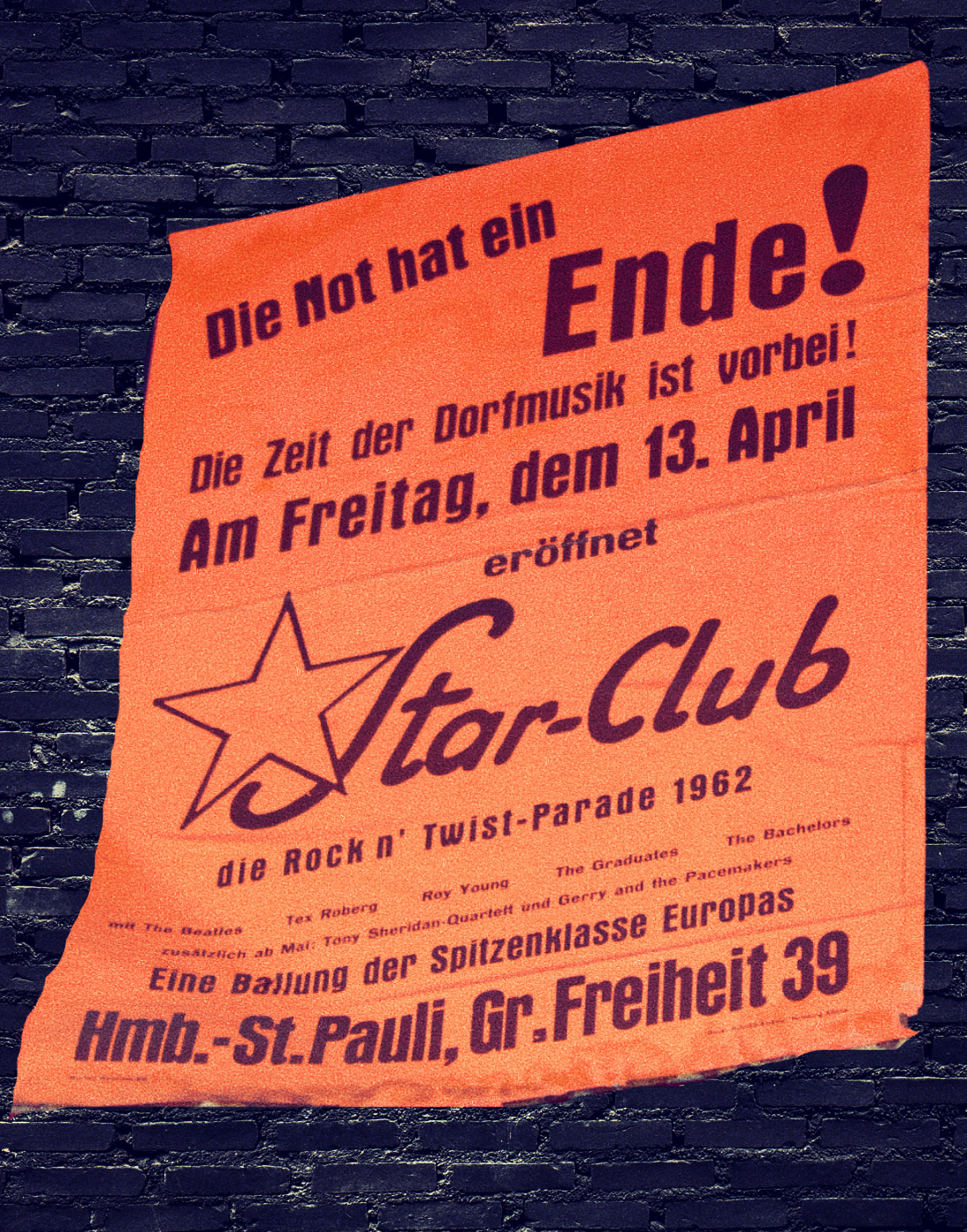 the beatles, star-club, starclub, st. pauli, große freiheit, jimi hendrix, rolling stones, ray charles, hamburg musik konzert