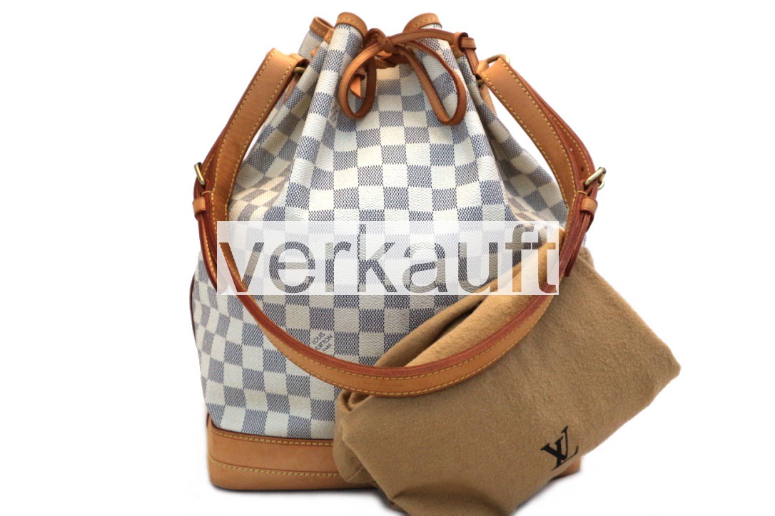 Sac Noe Grand Damier Azur whatwelove