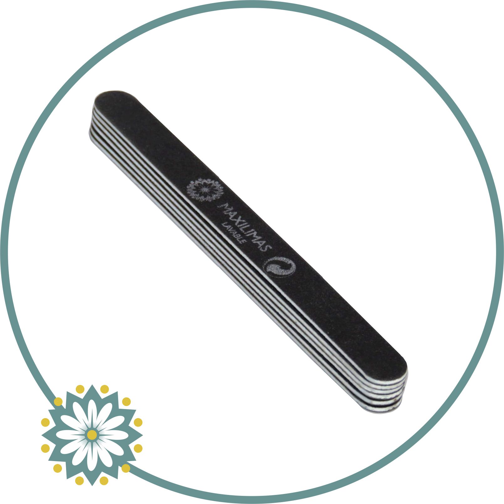 Lima profesional negro lavable sintética x 10 