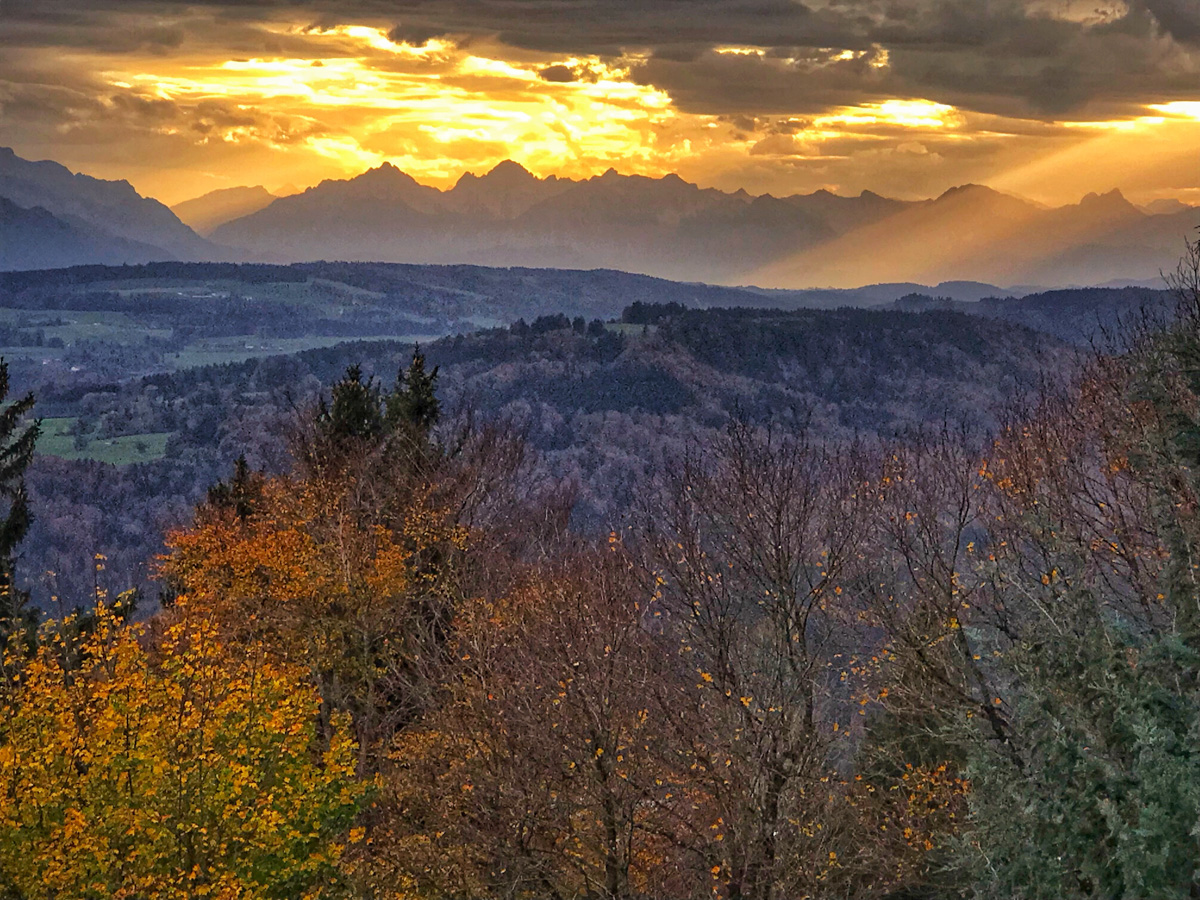 George Sulkowski - Sonnenuntergang am Hohenpeißenberg