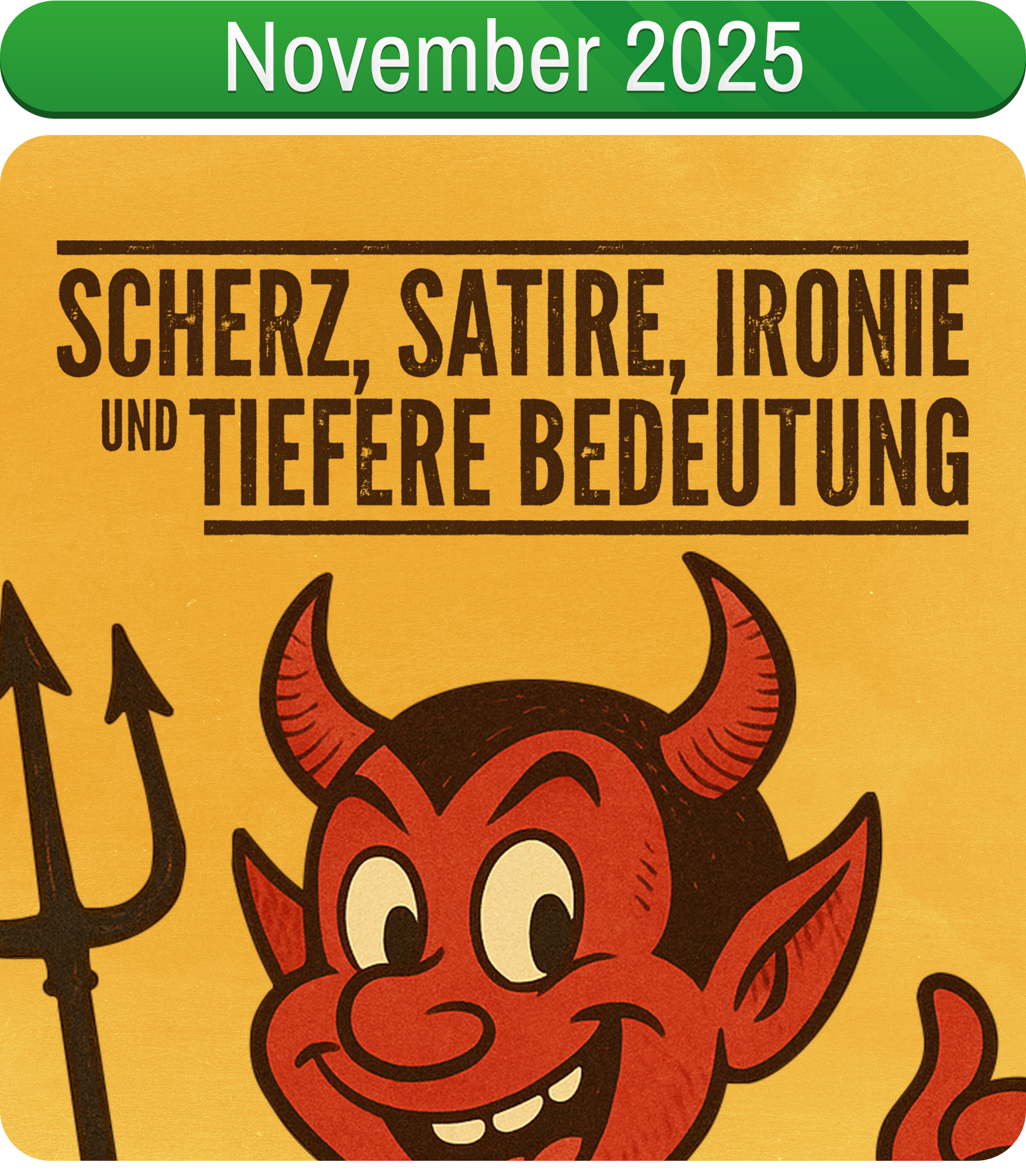 Das Theater im Pferdestall spielt: „Scherz, Satire, Ironie und tiefere Bedeutung“