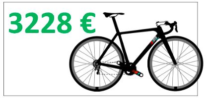 3000 euro vélo