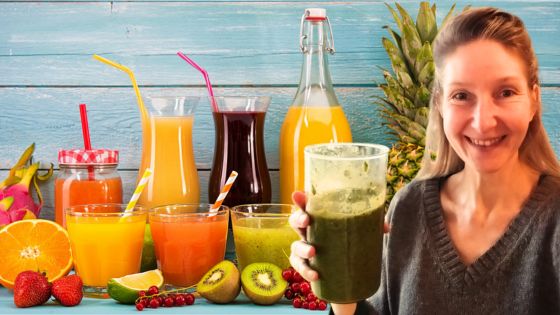 Foto mit Obst, Smoothies + Selfie von Inga Dalhoff
