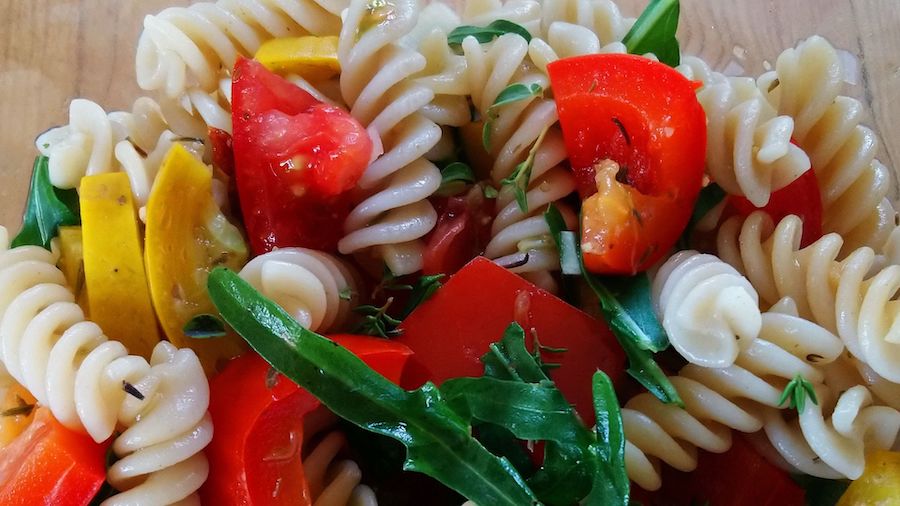 Mediteraner Nudelsalat - glutenfrei, AW-konform