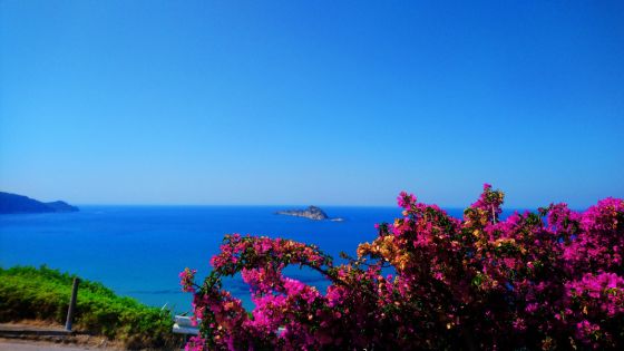 Foto über die Bucht von Arillas auf Korfu