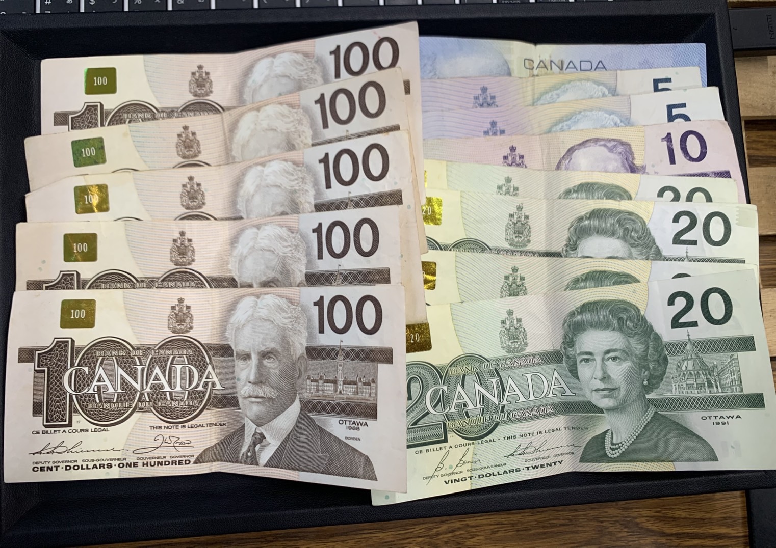 2世代前のカナダドル旧紙幣