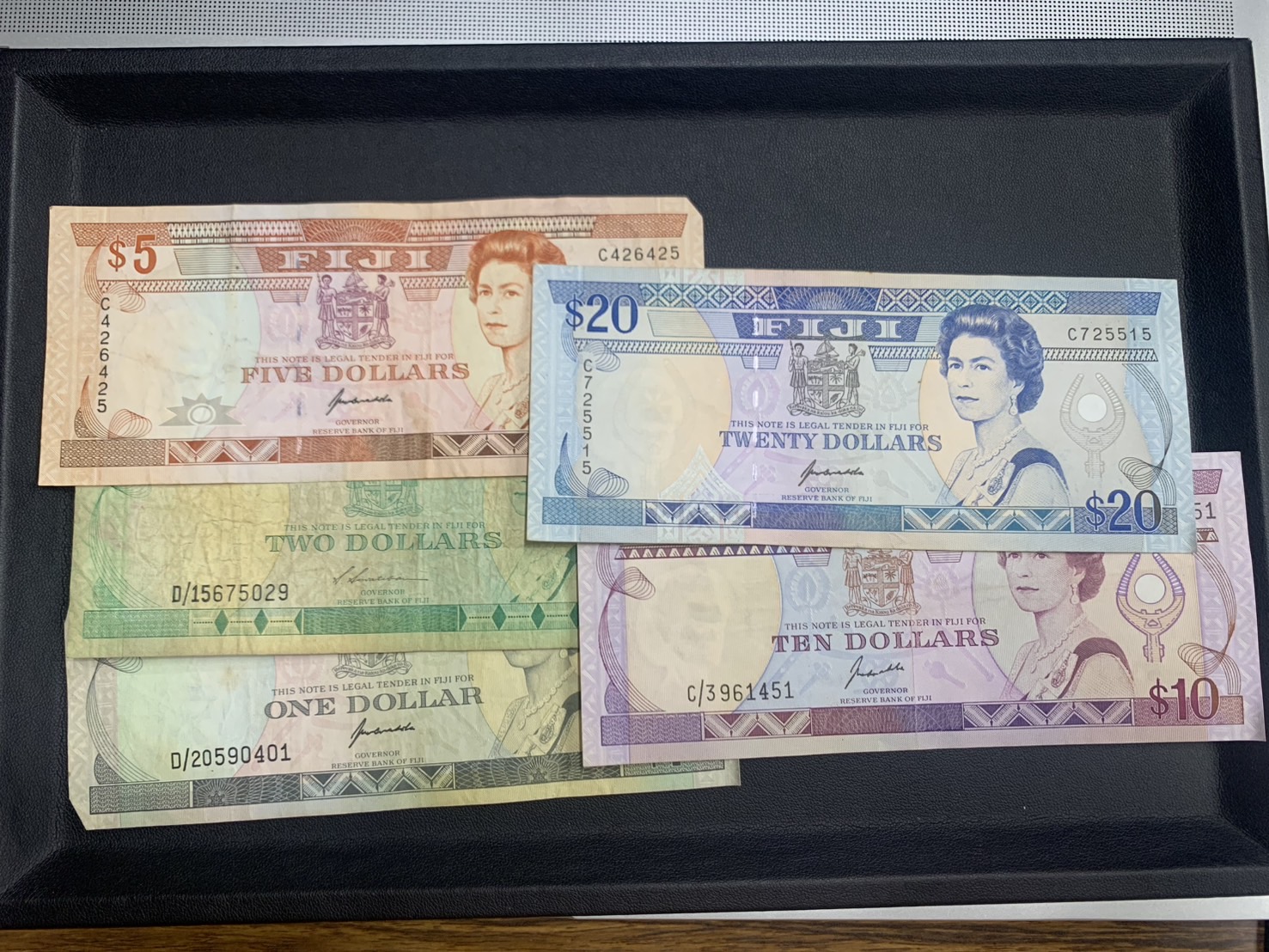 1990年前後フィジードル旧紙幣