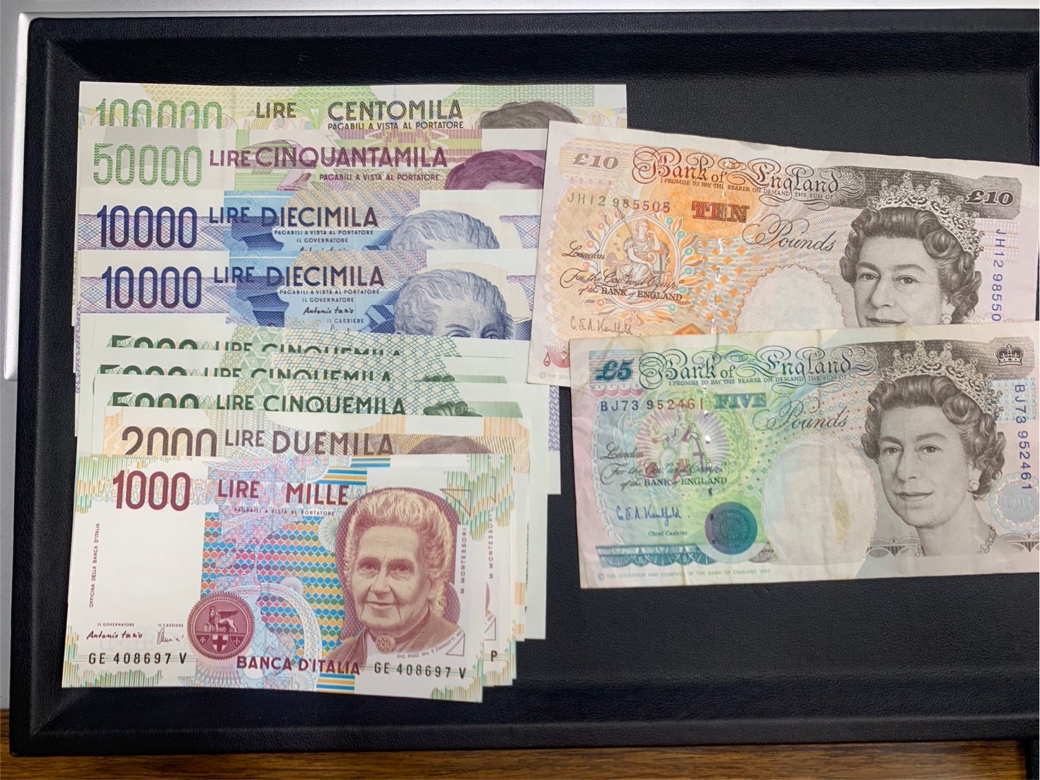 イタリアリラ旧紙幣の買取
