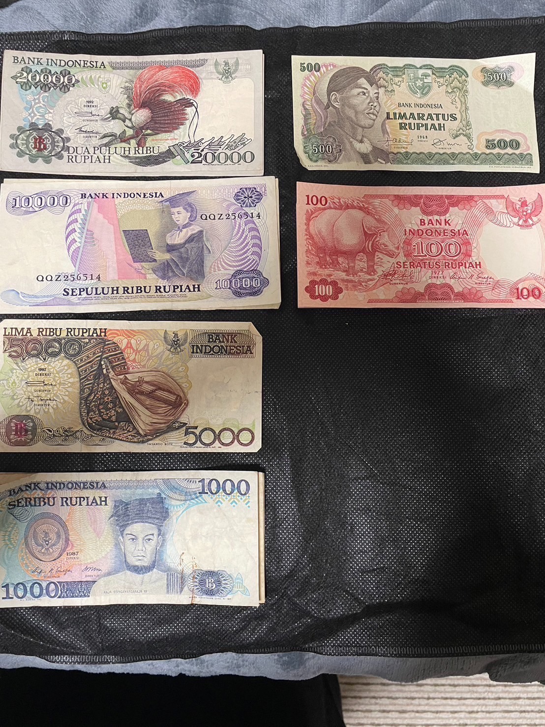 これは使えません！ルピア旧紙幣