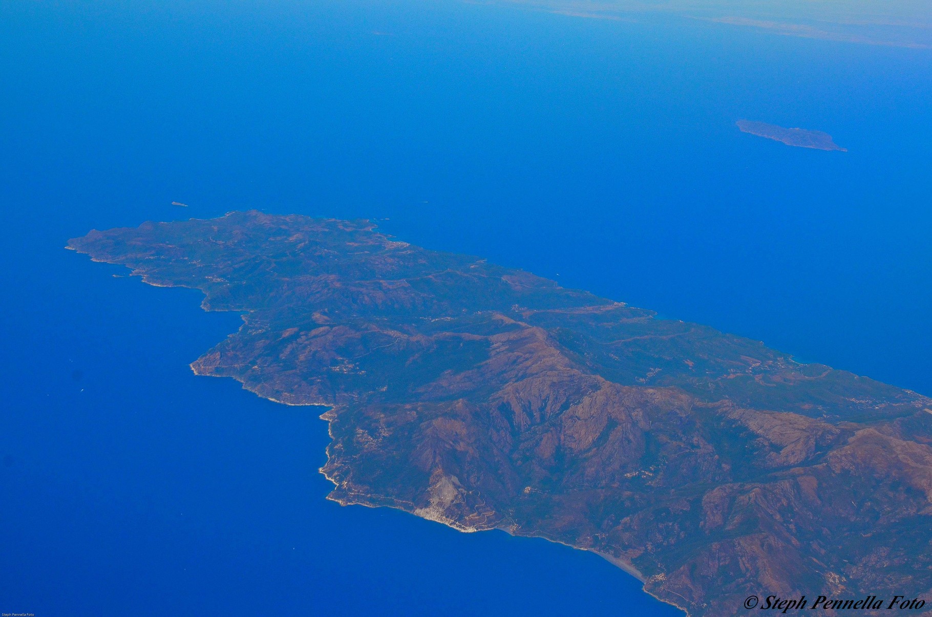 Le Cap Corse vu d'avion