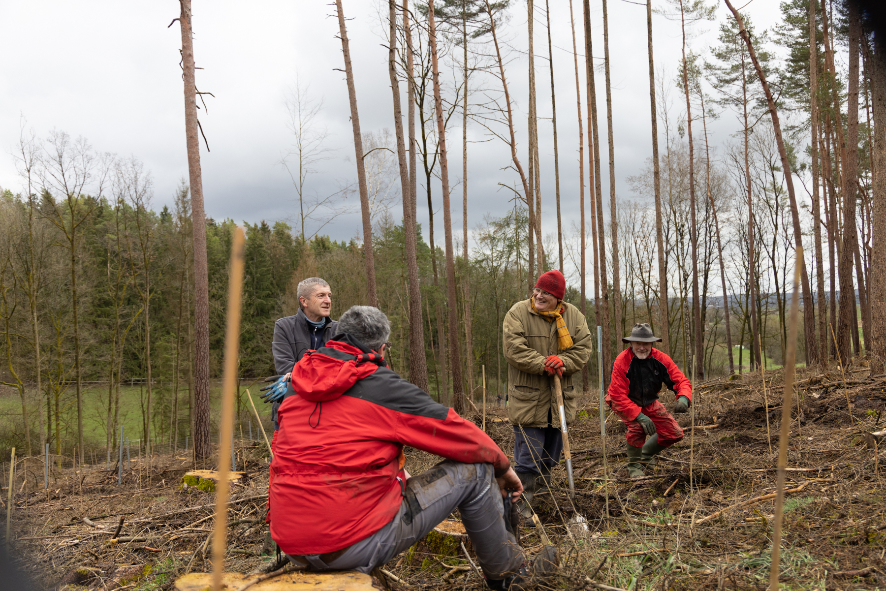 ....bis Alt hat jeder mitgeholfen. ((Foto: Bernd Leuthäusser)