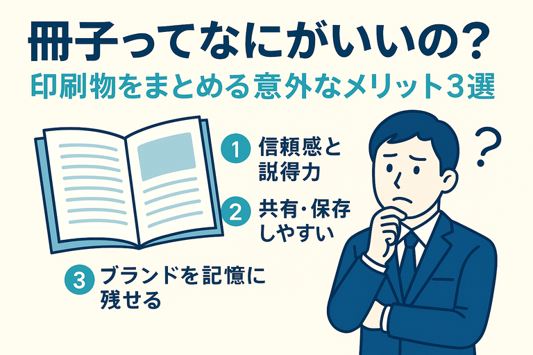 冊子ってなにがいいの？印刷物をまとめる意外なメリット3選