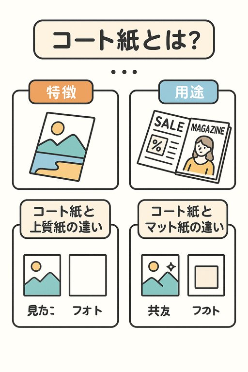 コート紙とは？光沢のある印刷用紙の特徴と用途を解説