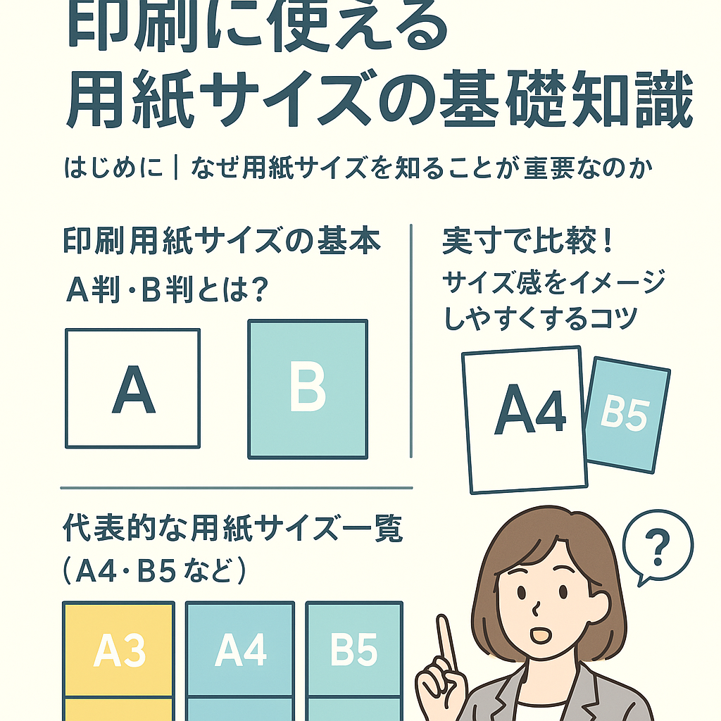 これで迷わない！印刷に使える用紙サイズの基礎知識