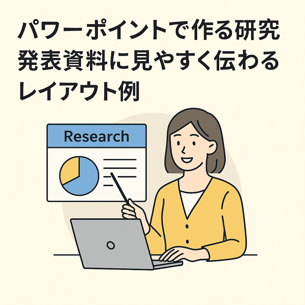パワーポイントで作る研究発表資料｜見やすく伝わるレイアウト 例