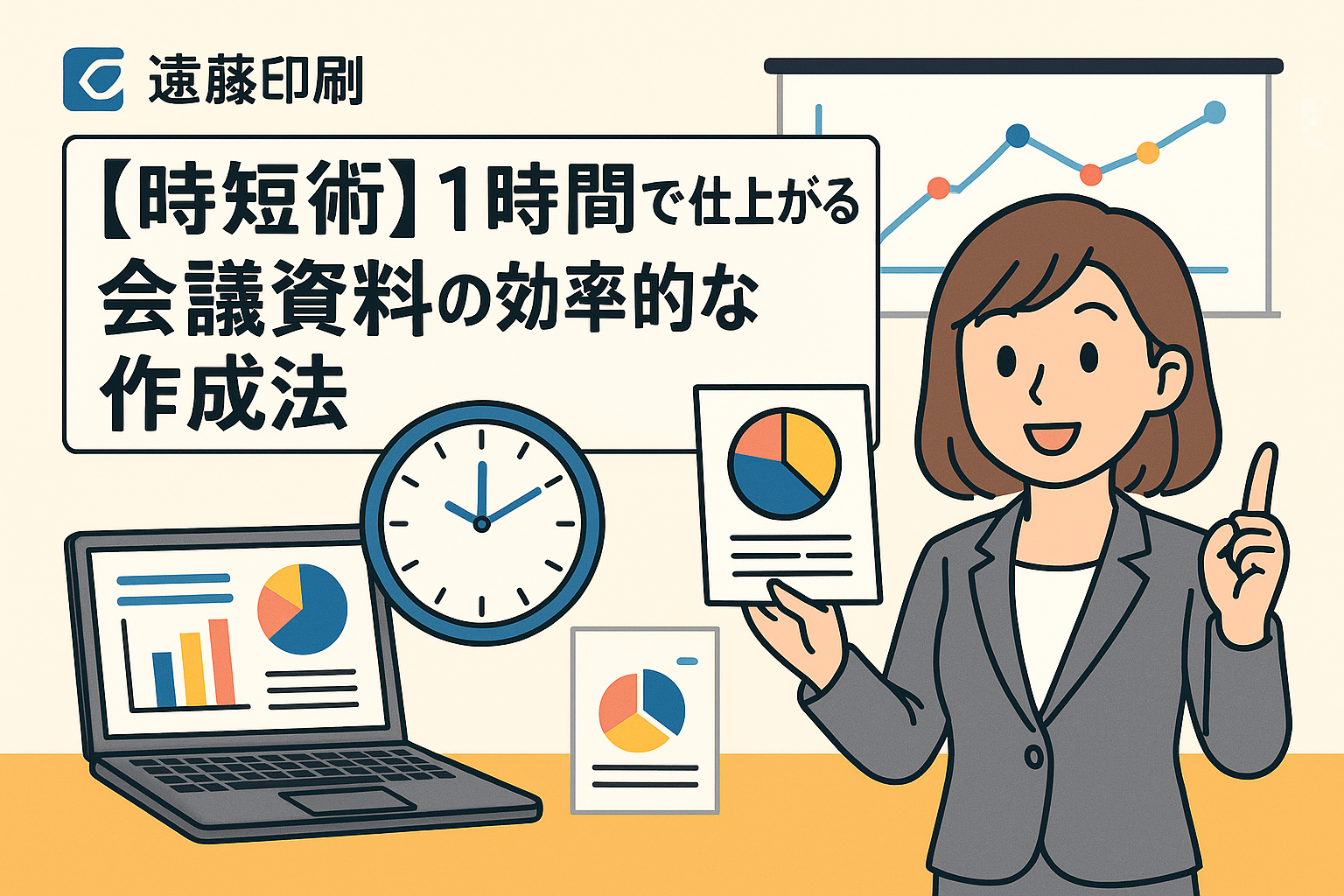 【時短術】1時間で仕上がる！会議資料の効率的な作成法