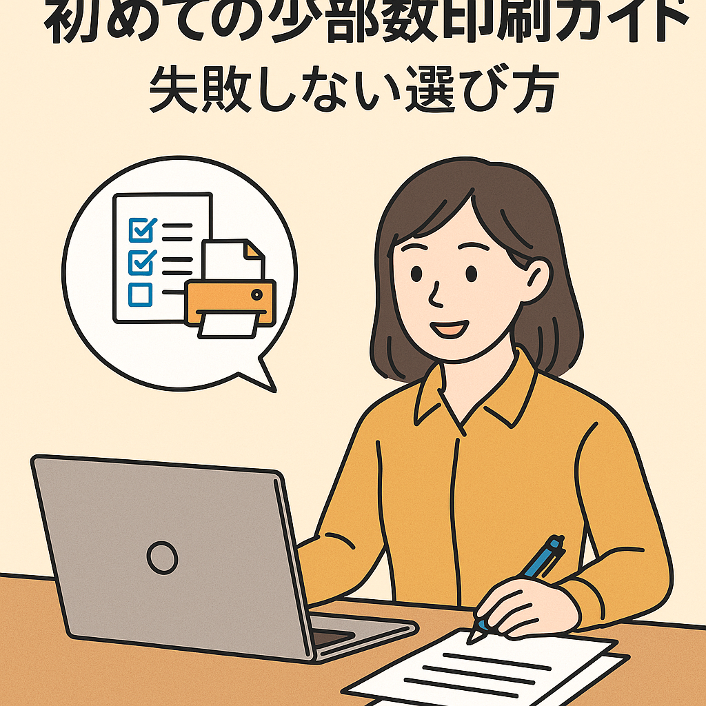 【初めての少部数印刷ガイド】失敗しない選び方
