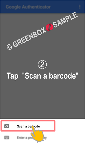 How to Google Authenticator - scan a barcode