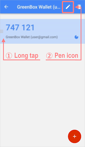 Google Authenticator - change name
