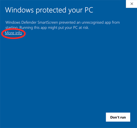 Windows protected your PC