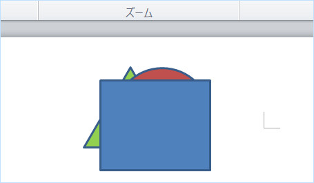 重なった図形