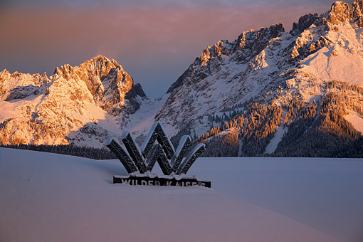 Winterliches Kaisergebirge bei Kitzbühel, Tirol