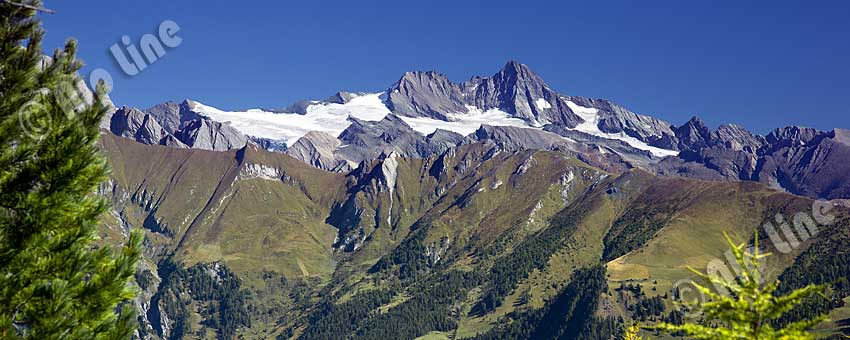 Der Großglockner im Nationalpark Hohe Tauern vom Zunig bei Matrei gesehen