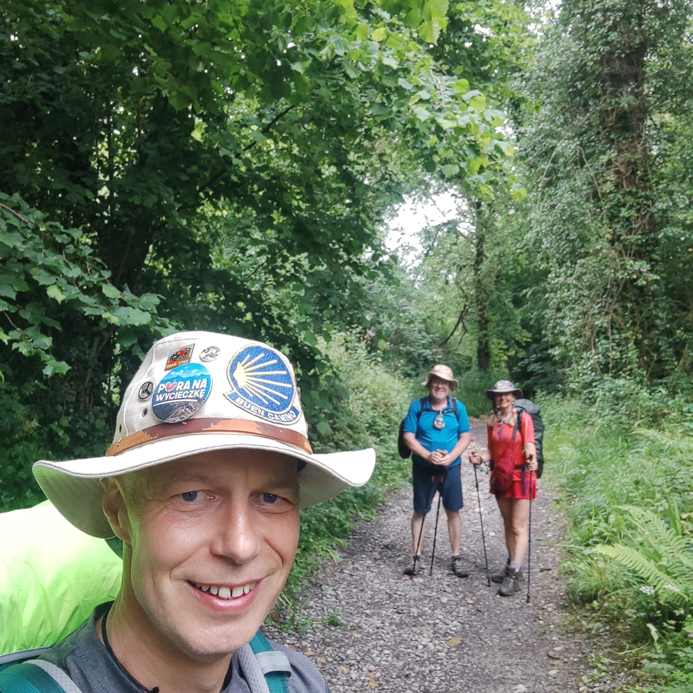 Selfi mit Slawomir, Kasia, Bernd