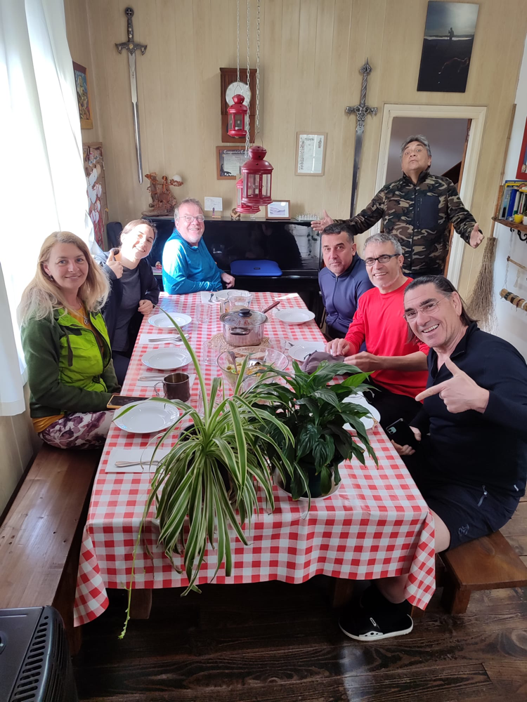 Abendessen in der Albergue