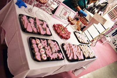 Candy bar en evento de empresa. Mesa dulce en el corte ingles de Cartagena, Murcia. La Dulce Ilusion