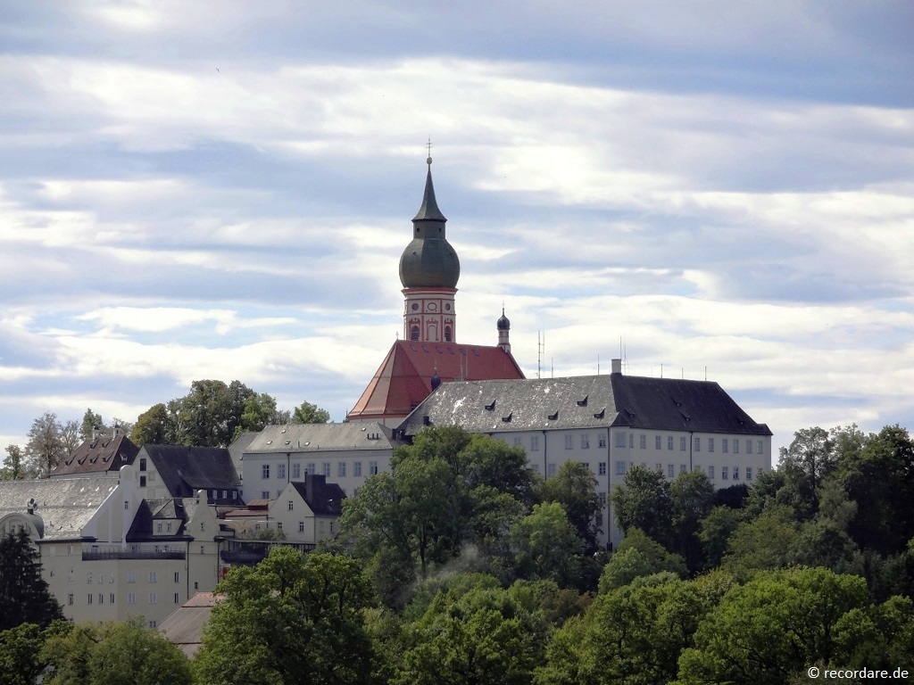 Blick zum Heiligen Berg, Kloster Andechs