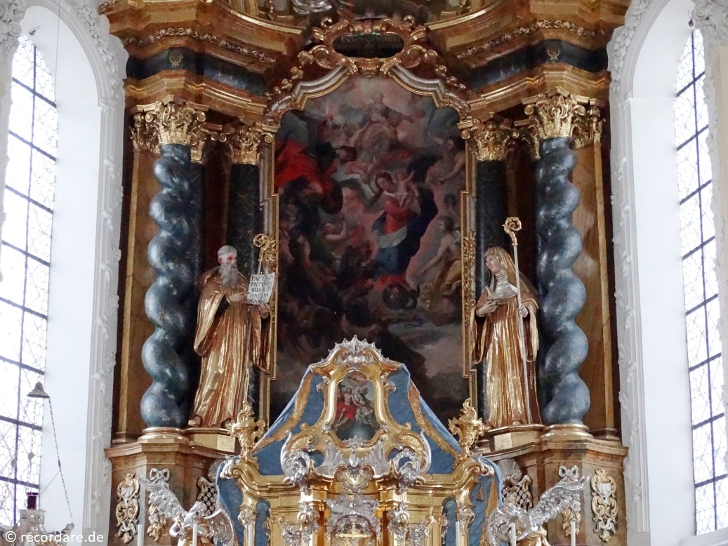 Hochaltargemälde "Das apokalyptische Weib" nach P. P. Rubens