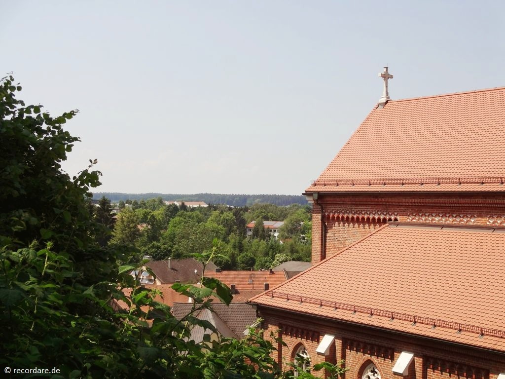 Blick vom Gottesacker auf Rottenburg a. d. Laaber