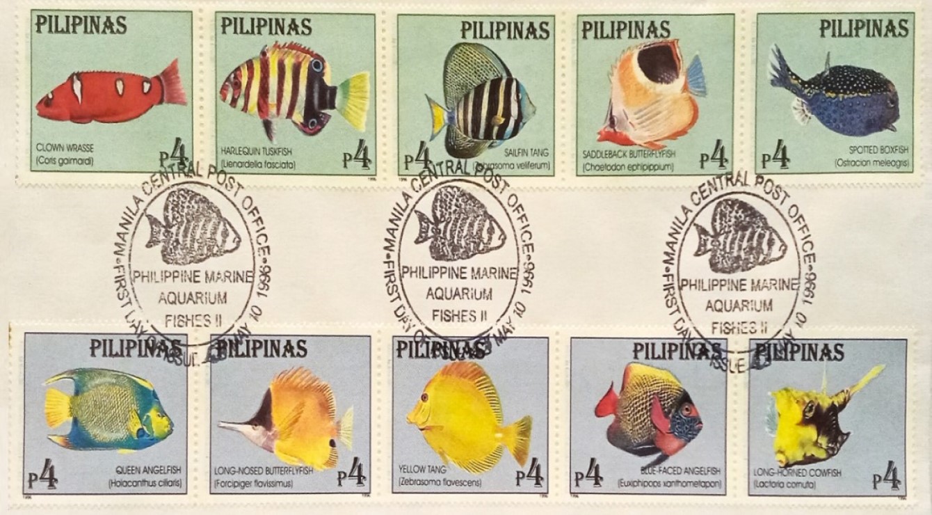 Fish and Sea Animals on Philippine First Day Covers