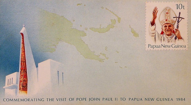 Pope John Paul II Stamp Collection / Papua New Guinea Mint or Unused Postal Stationary, 1984 / Topical and Thematic Stamp Collecting