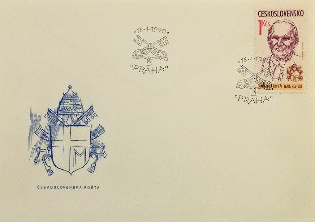 Pope John Paul II Stamp Collection / Czechoslovakia First Day Cover (FDC), 1990 / Topical and Thematic Stamp Collecting