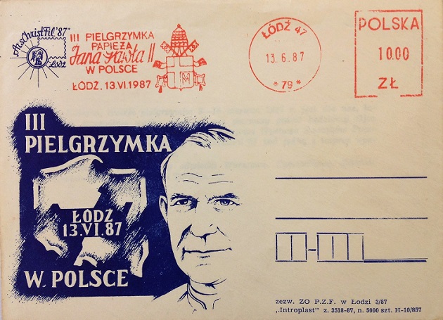 Pope John Paul II Stamp Collection / Poland Meter Cancellation, 1987 / Topical and Thematic Stamp Collecting