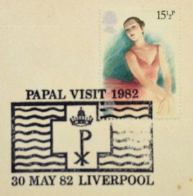 Stamp Collection of Pope John Paul II / Special Cancellation – Main Part of a Great Britain Cover, 1982 – 4th / Topical and Thematic Stamp Collecting