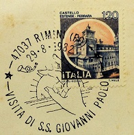 Pope John Paul II  Stamp Collection / Special Cancellation – Main Part of an Italian Cover, 1982 – 1st / Topical and Thematic Stamp Collecting
